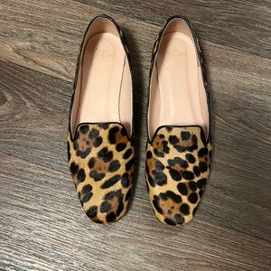 ✨EUC J Crew Leopard Print Loafer 🐆🖤🤎